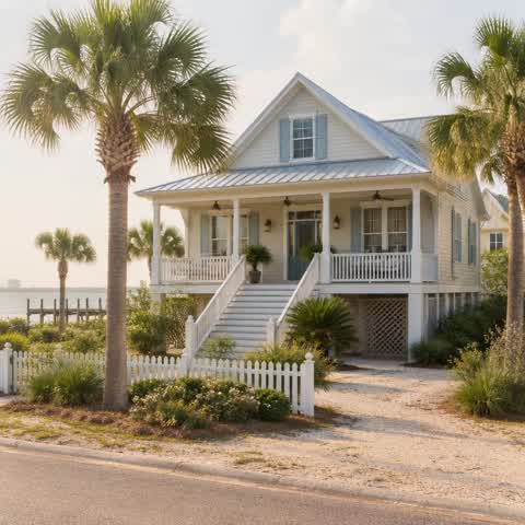 AI-generated home illustration for Biloxi, Mississippi — not a verified local property