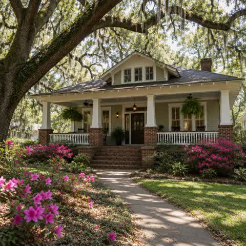 AI-generated home illustration for Hattiesburg, Mississippi — not a verified local property